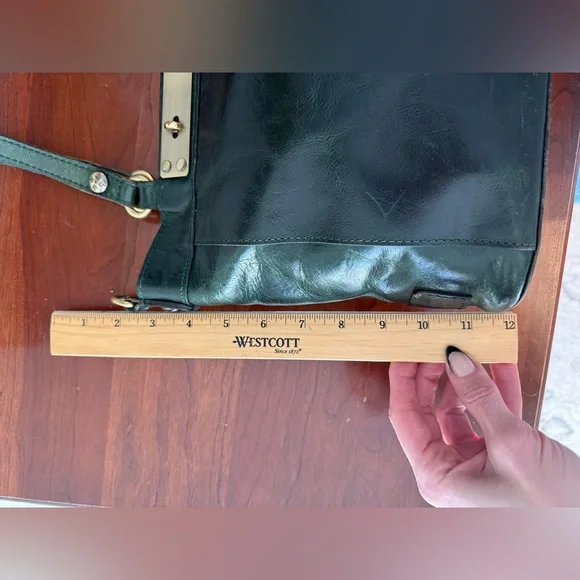 Patricia Nash Dark Green Genuine Leather Bag | Double Handles + Crossbody 🌲☘️ - Picture 15 of 15